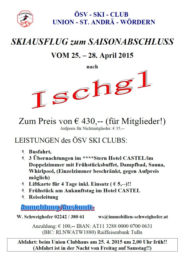 Plakat Ischgl April 2015