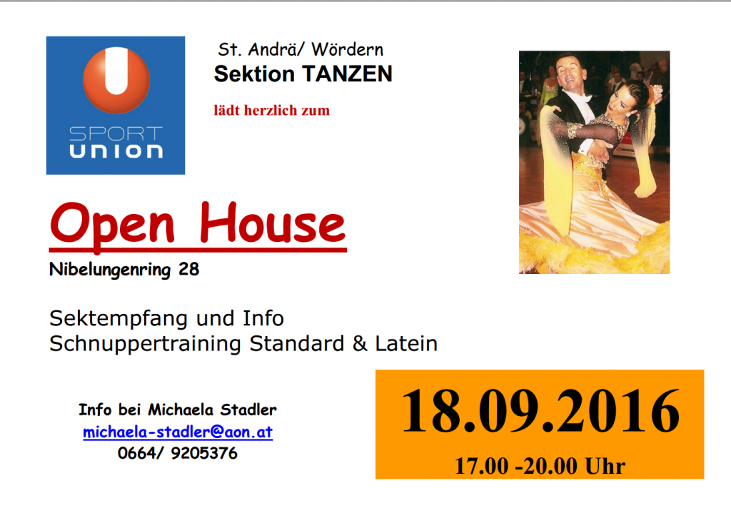 Open House Sektion Tanzen